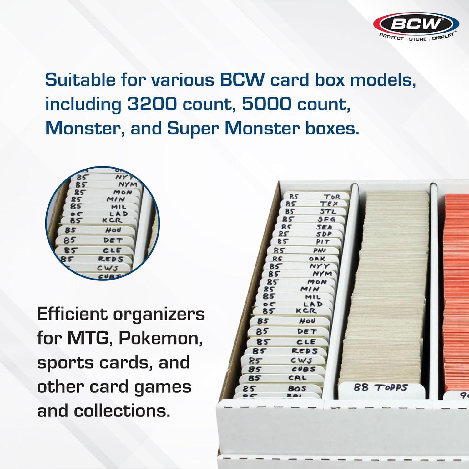 Amazon.co.jp: BCW トレーディングカードディバイダー (30個パック